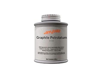Jet-Lube Graphite Petrolatum - مضاد للحجم | مركب الخيط | مقاوم للماء | الدرجة العسكرية | متوافق مع البيئة | NLGI # 2 | 1 Lb.