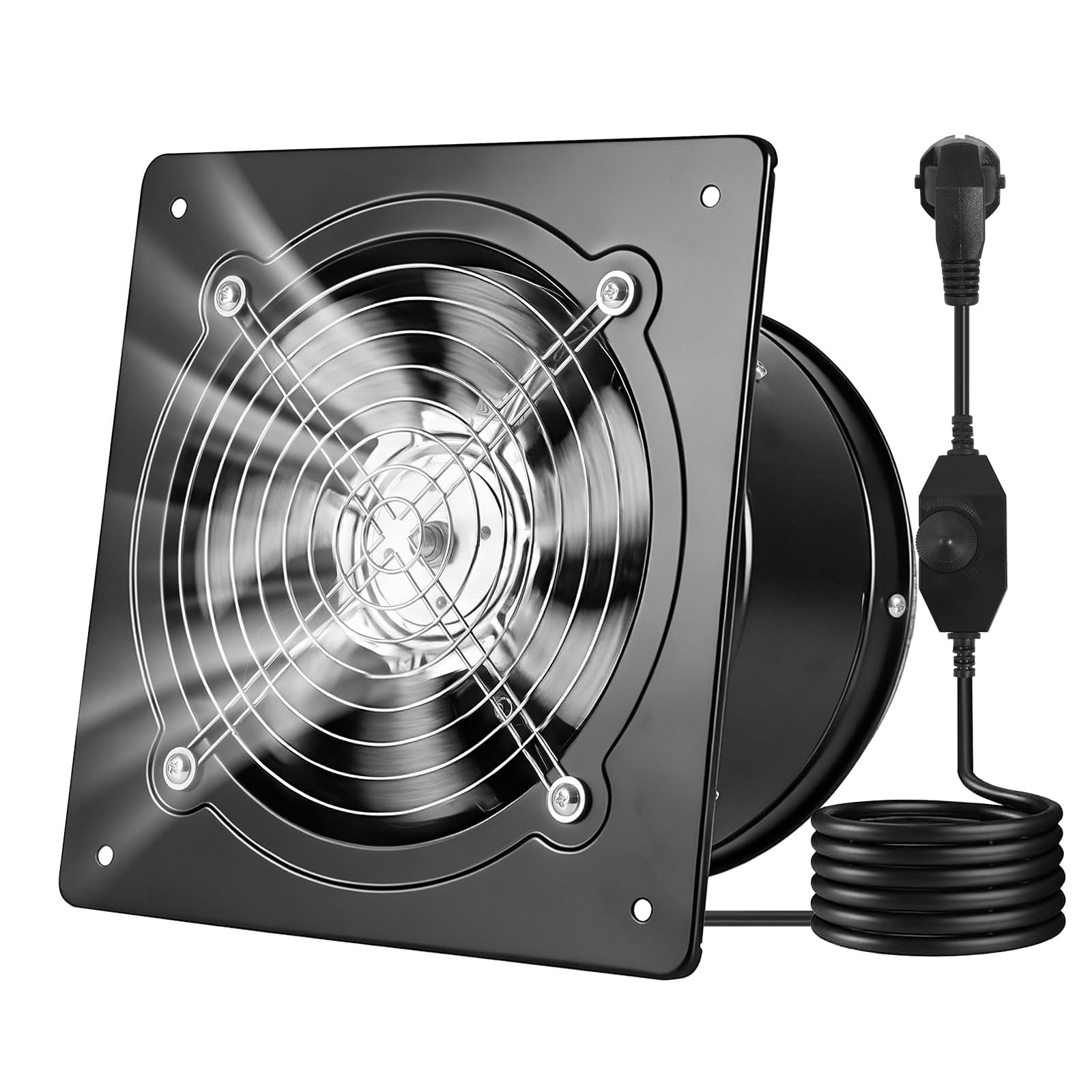 Ventilateur d'Extraction Mural VEVOR 20,3 cm avec Variateur de Vitesse - 980 m³/h
