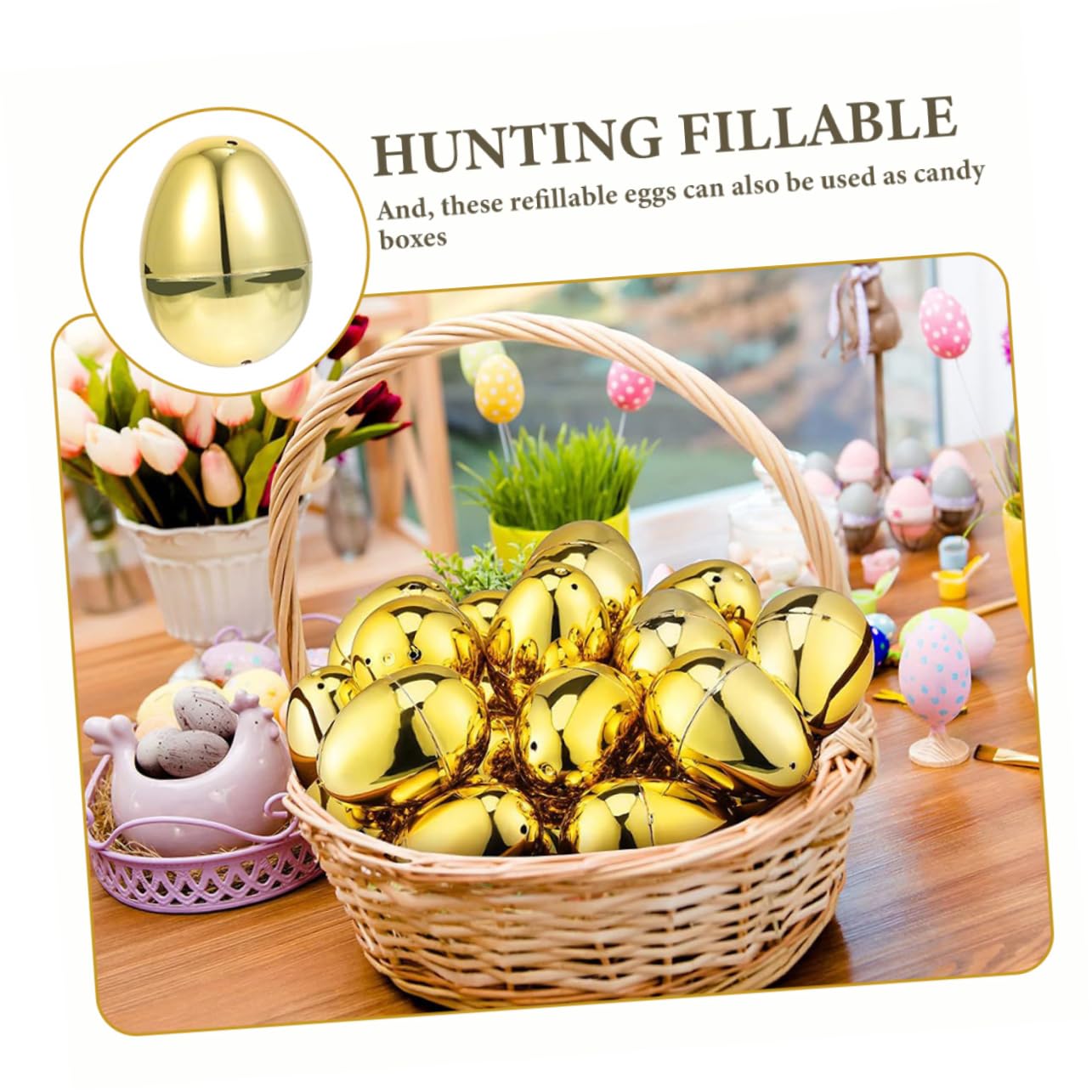 60pezzi Uova Pasquali Riempibili Plastica da Decorazioni per Pasqua Scatoline Miniature per Dolci e Sorprese Design Adorabile e Versatile per Festeggiamenti Pasquali