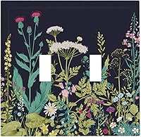 Vista 77 de Placa de pared dúplex de receptáculo de dispositivo de 1 gang de madera envejecida blanca gris con veta de tablón, cubierta de enchufe eléctrico