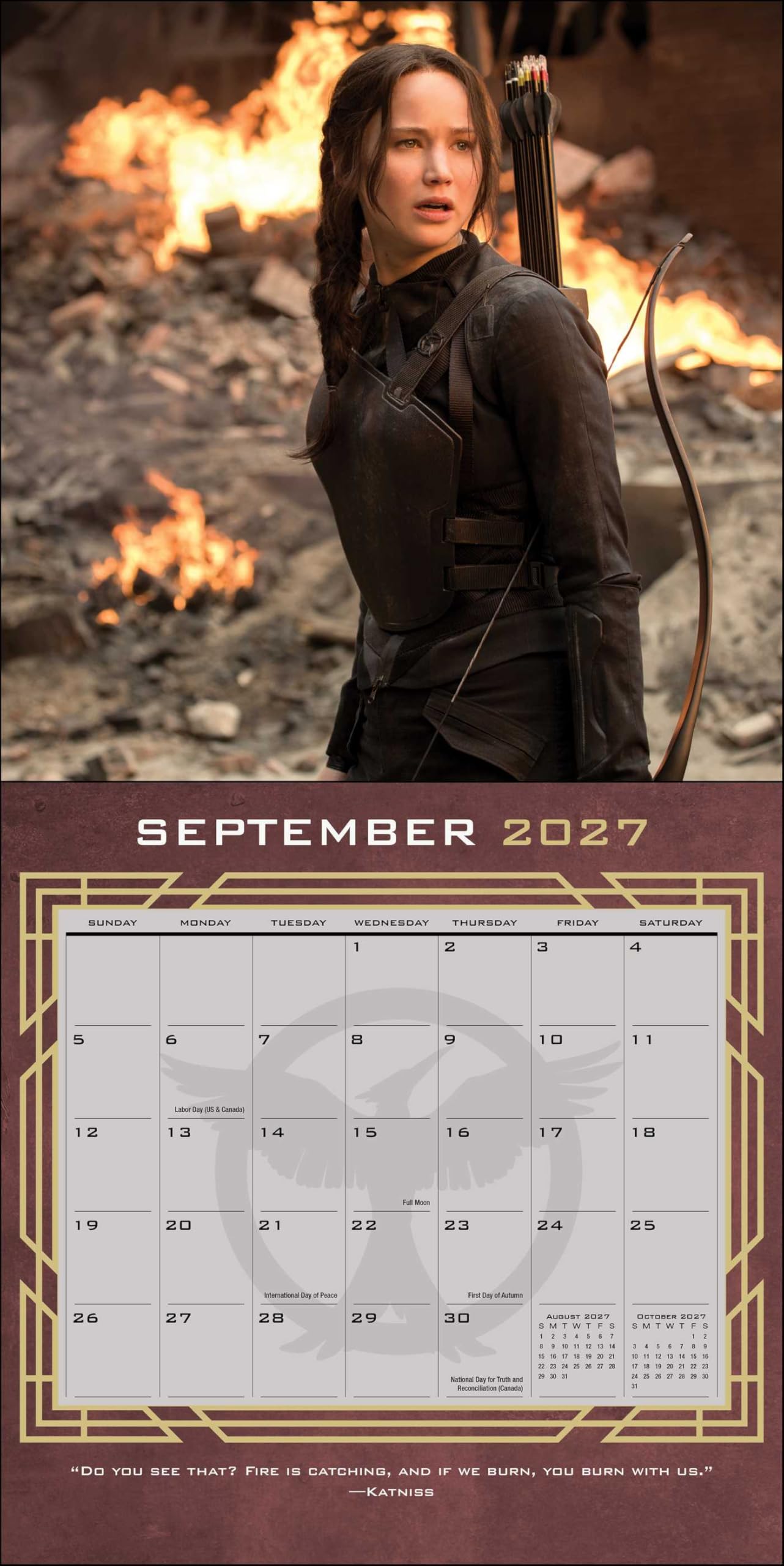 The Hunger Games 2027 Wall Calendar (Includes Full-Color Poster): Original Universe-Publishing Kalender [Mehrsprachig] [Kalender] (Wall-Kalender)
