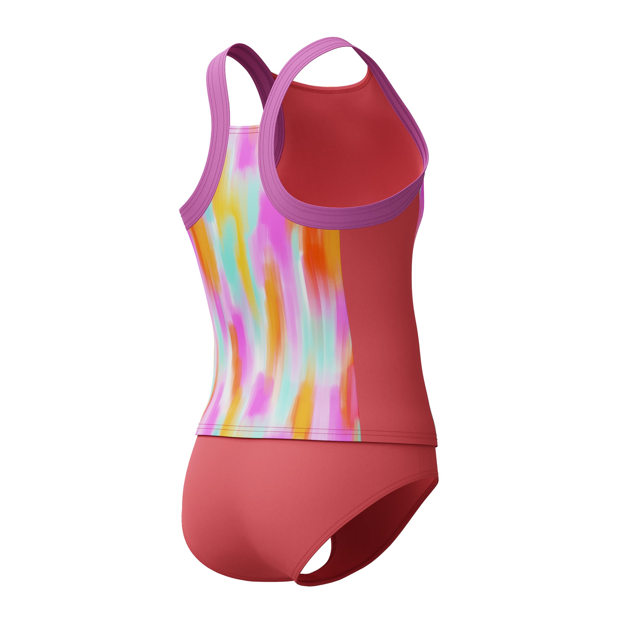 Speedo Swimsuit Two Piece Tankini Thick Strap Set di Tankini Bambine e Ragazze (Pacco da 1)