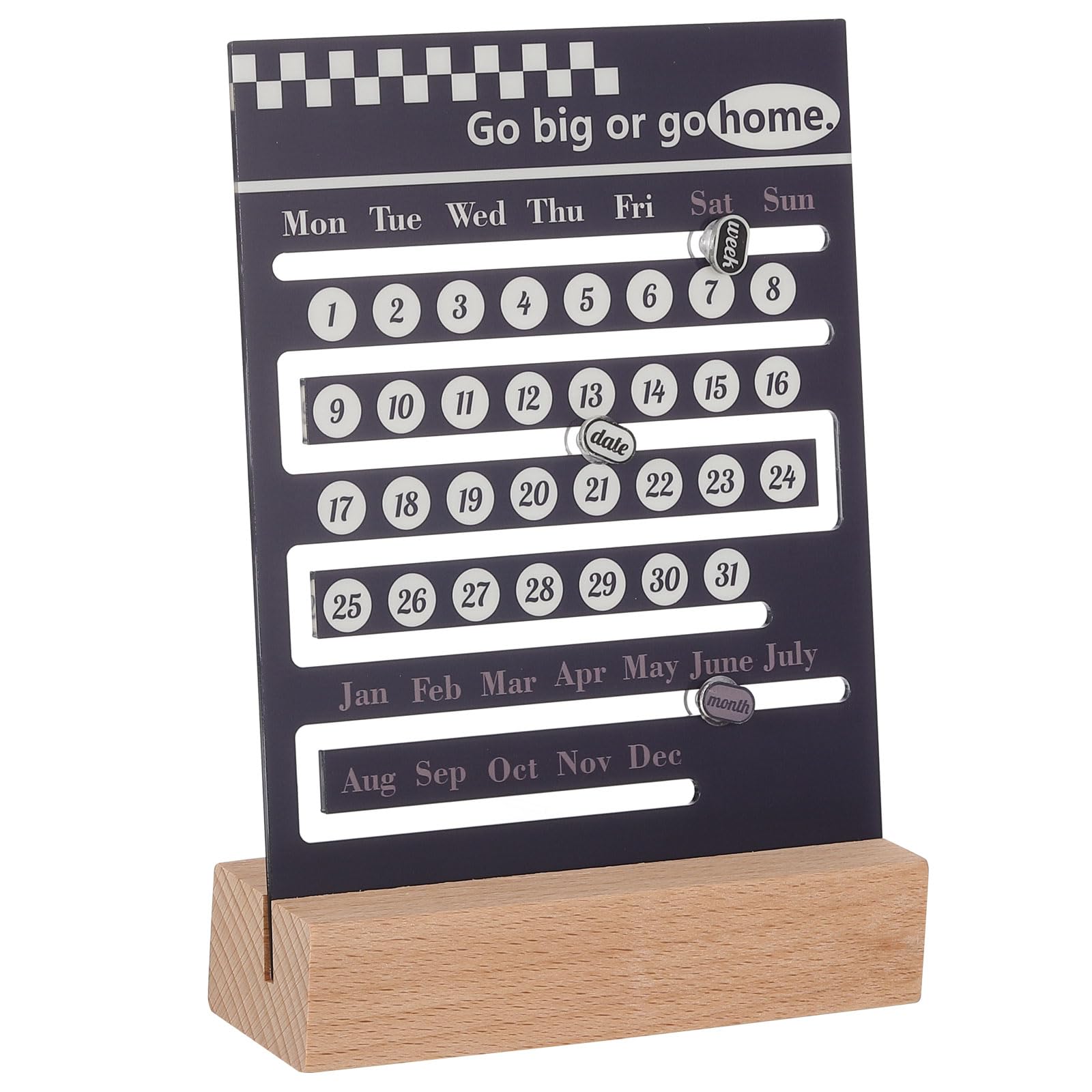 PATIKIL Wood Perpetual Calendar