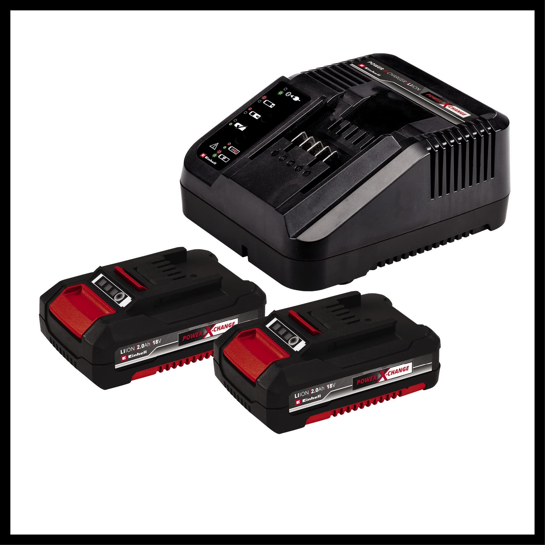 Einhell Taladro atornillador con batería TE-CD 18/40 Li BL Power X-Change (iones de litio, 18 V, 40 Nm, motor sin escobillas, electrónica de velocidad, 2x 2,0 Ah batería y cargador rápido)