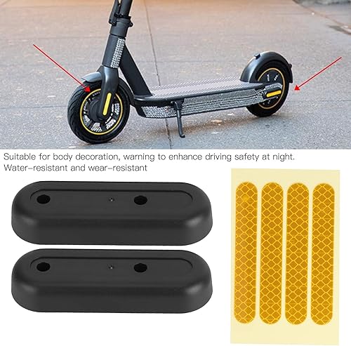 Miniatura 8 de Cubierta de horquilla trasera para scooter eléctrico, calcomanía de rueda de scooter profesional, piezas de repuesto de plástico PET para el trabajo