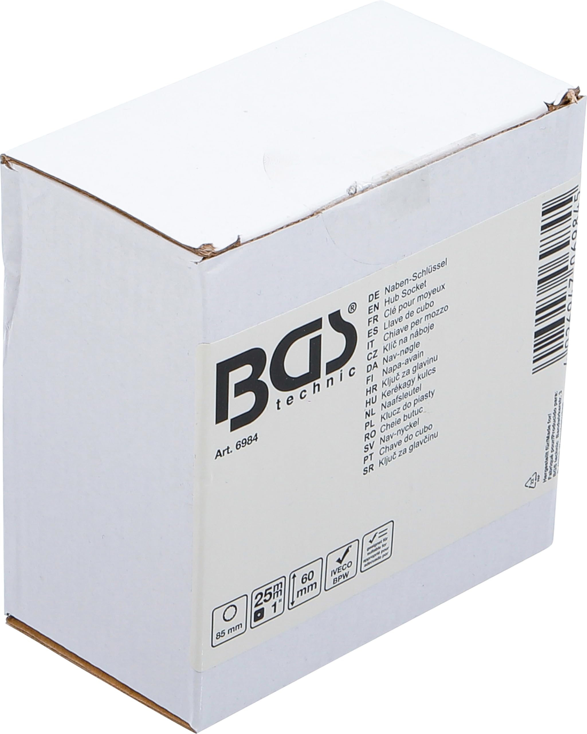 BGS 6984 | Chiave per mozzo | poligonale| per camion IVECO & SAF / rimorchi BPW | 85 mm