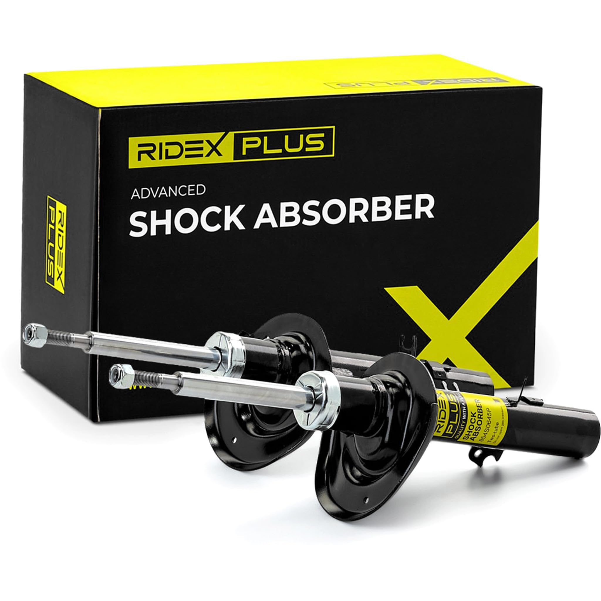 RIDEX PLUS 854S2028P 2x Amortisseur Avant Avant Droite Avant Gauche Compatible avec PEUGEOT 207 3/5 portes WA, WC