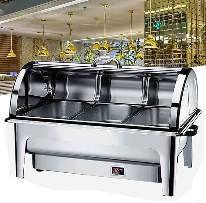 OYhmc Food Warmer Electric for Parties and Buffets, Stainless Steel