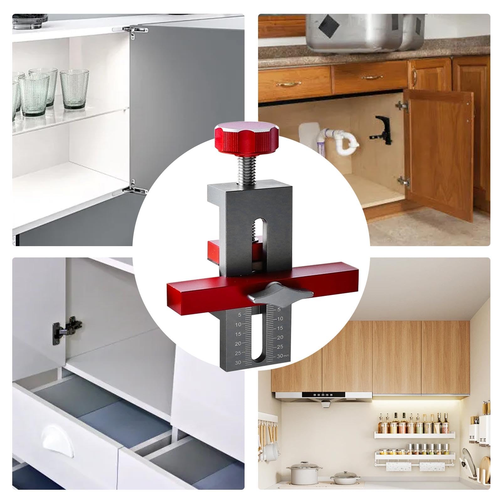 Aide à L'installation De Porte D'armoire Portable Pour Un Positionnement Préci