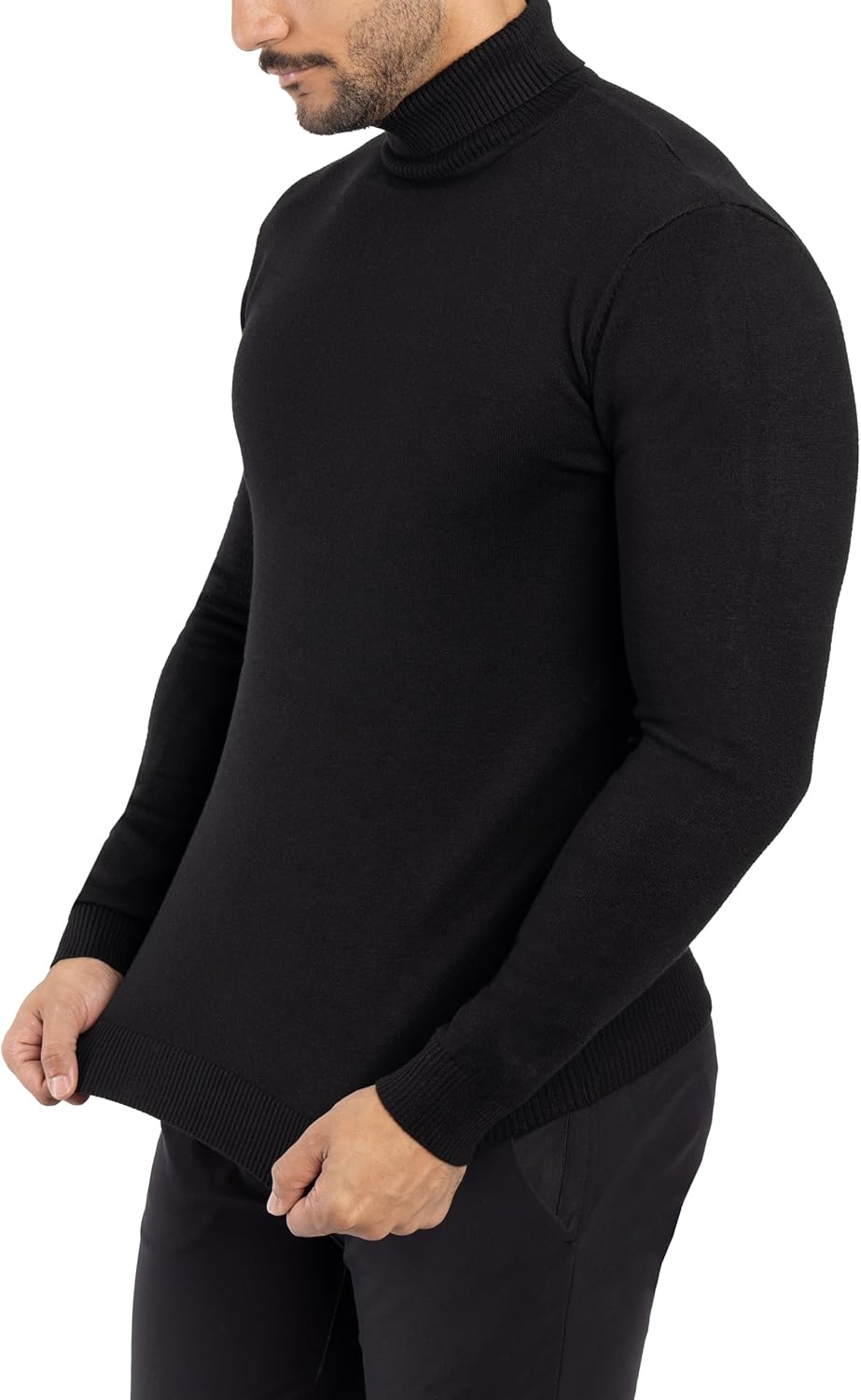 X RAY Mens Turtleneck, Soft Slim Fit Pullover Top, Basic Turtle Neck Sweater for Men - Image 4