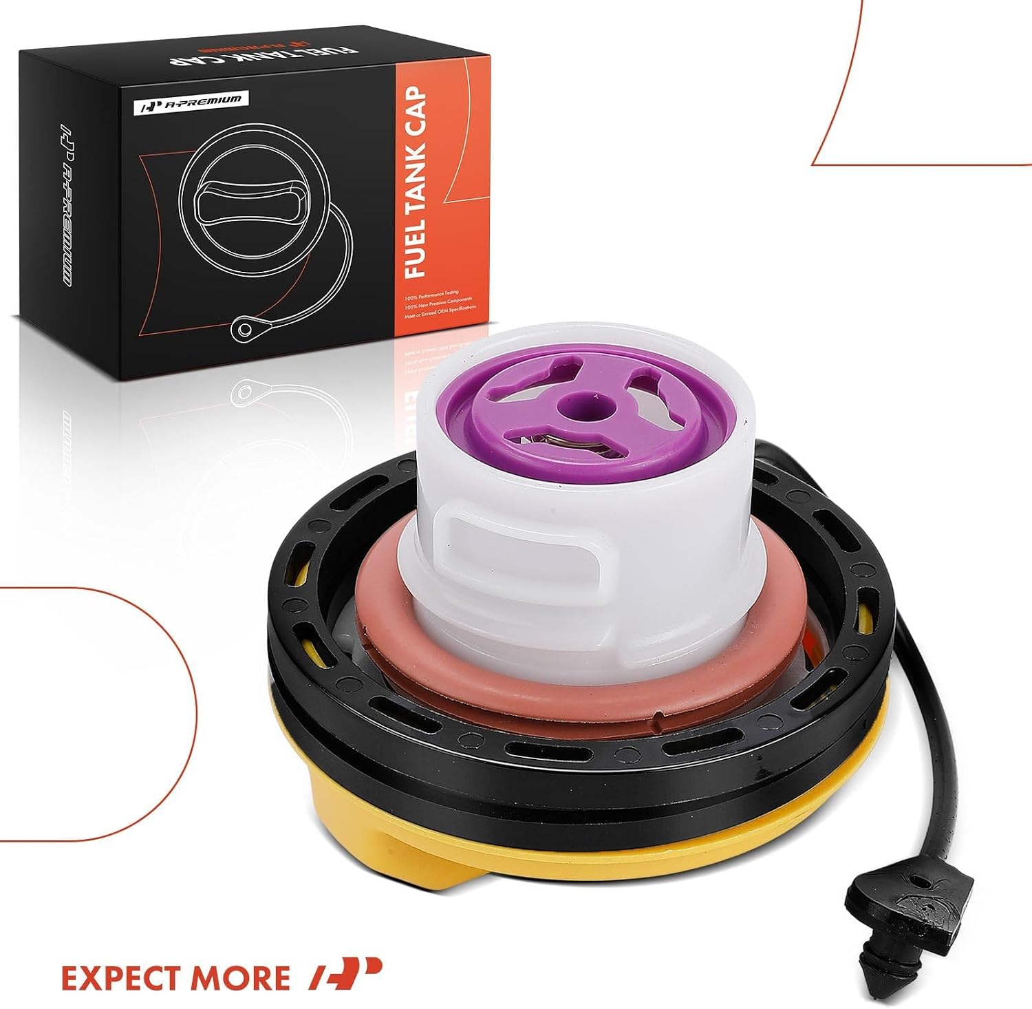 A-Premium Diesel Gas Cap Fuel Cap Compatible with Land Rover Range Rover 2013-2023, Discovery Sport 2015-2022, LR4 2010-2016, Discovery 2017-2023, Defender 110, LR3, Range Rover Evoque Sport Velar