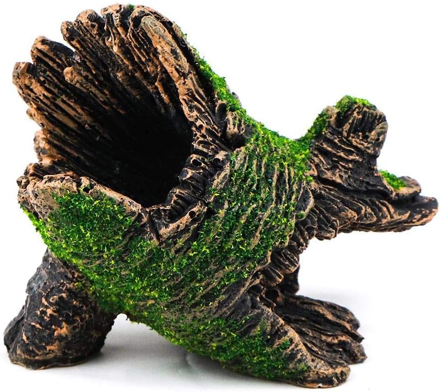 AQUA KT Aquarium Landscape Mountain Rock Tree Cave Driftwood for Fish Tank Decoration, Made of Resin, Pack of 1