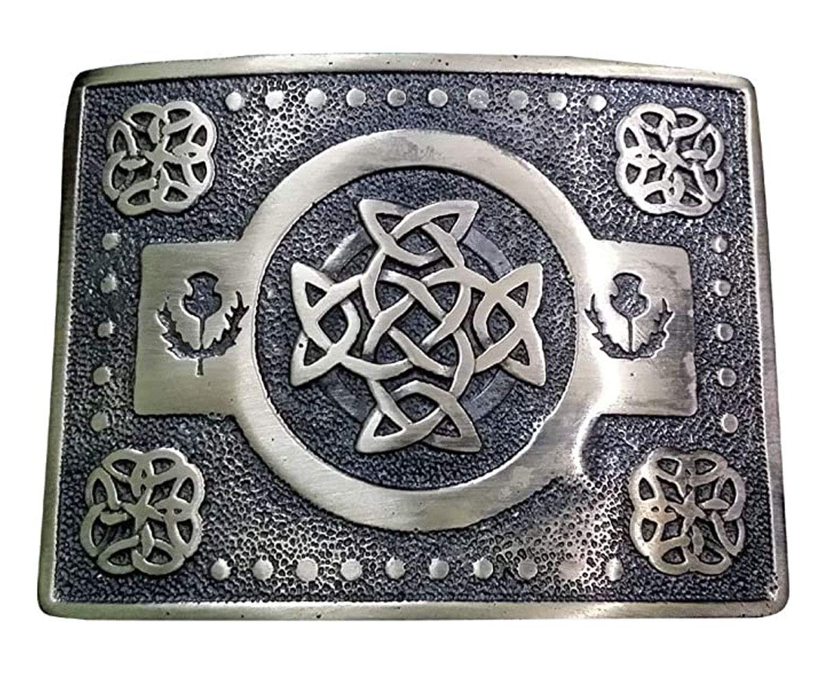 Tartancity Men's Antique Tc Kilt Belt Buckle Celtic Knot Finish/Celtic Knot Kilt Buckles
