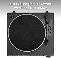 Vista 6 de Victrola Eastwood LP – Bluetooth Record Player – 3-Speed Turntable, Audio Technica AT-3600L MM Cartridge, Vinyl Stream Bluetooth Output, Anti-Skip