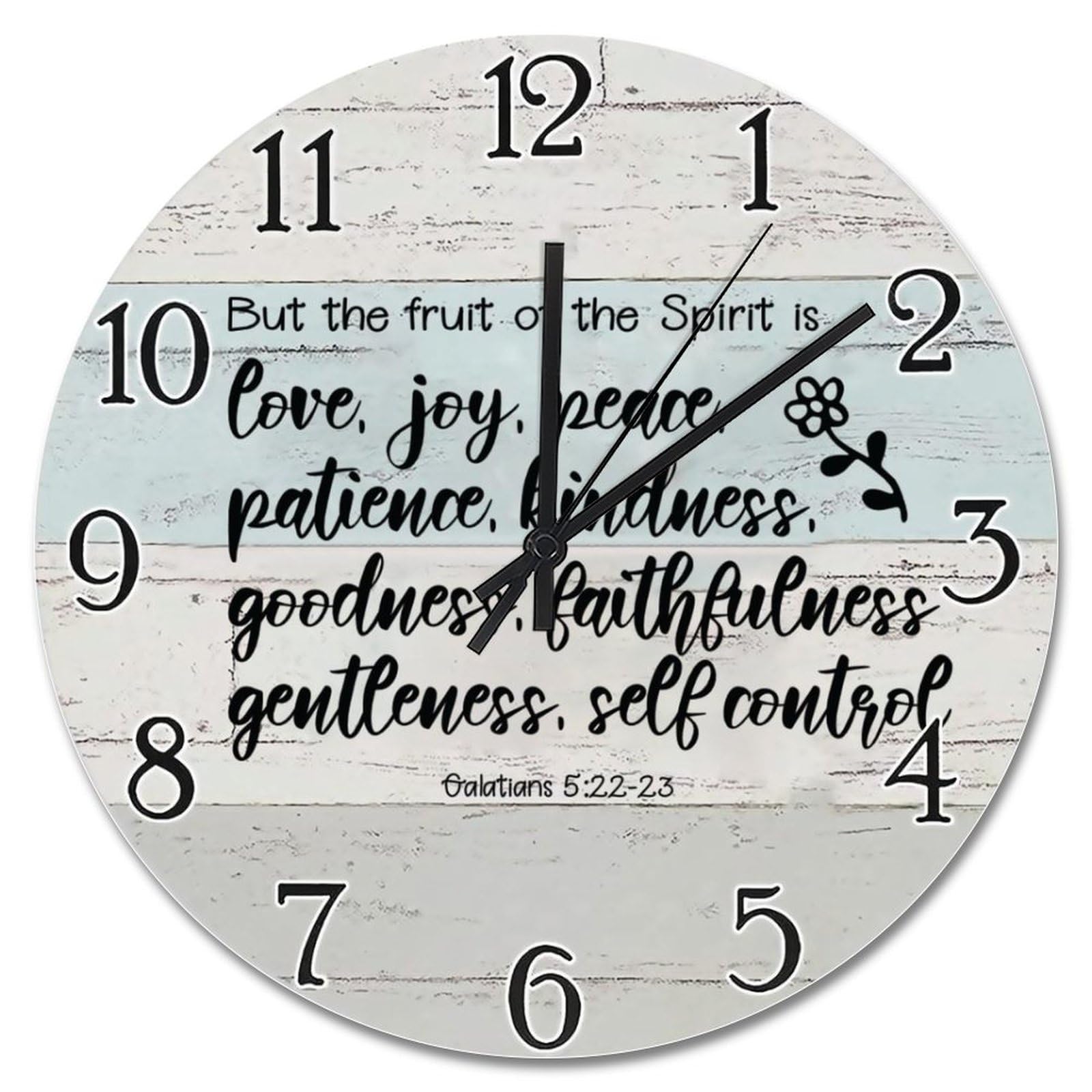 Horloge murale contre les insomnies sans bruit 38cm décoration de ferme