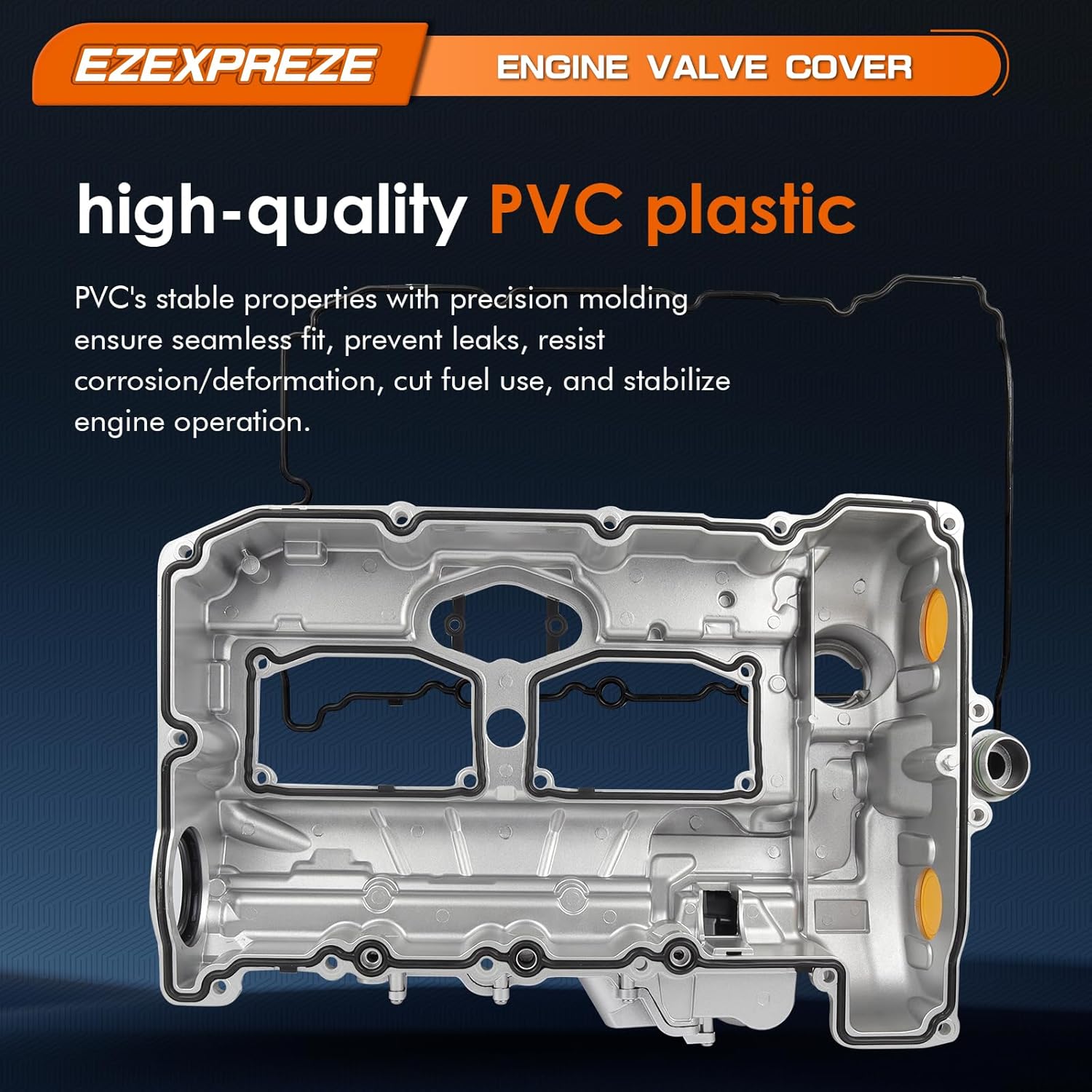 Ezexpreze 2.0L Turbo N20 Upgrade Aluminum Engine Valve Cover with Oil Filler Cap & Gasket & Bolts Compatible with 2012-2018 BMW 228i 320i 328i 428i 528i X1 X3 X4 X5 Z4 (Included GT/xDrive)