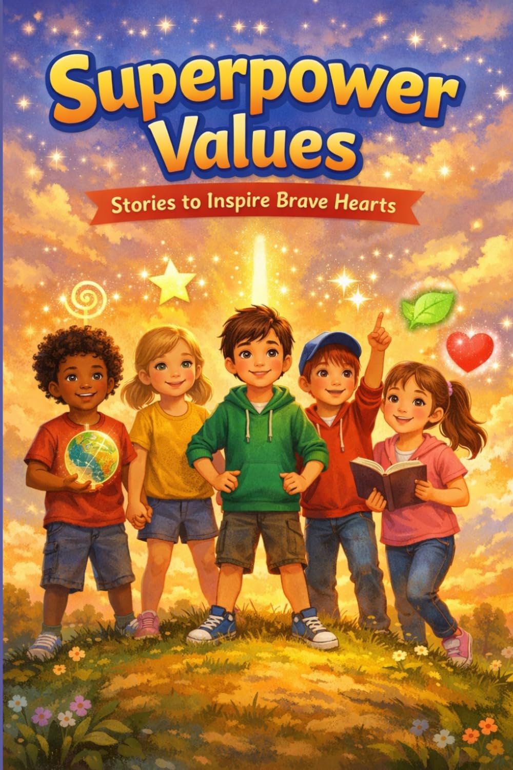 Superpower Values for Kids: Short Moral Stories to Build Confidence, Kindness, Patience, Honesty, Gratitude, and Love