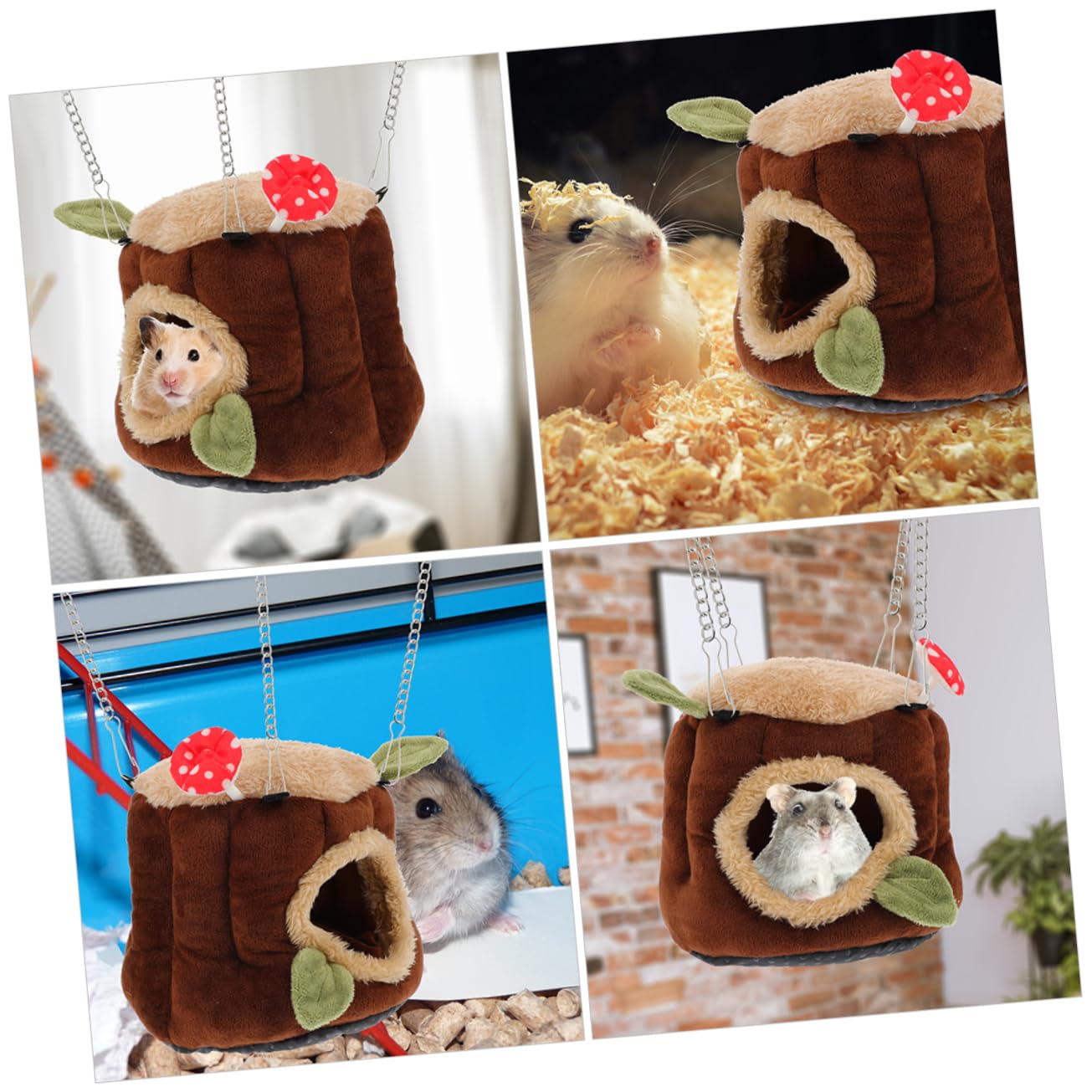cuccia per piccoli animali, 3 pz Coniglio Nano Nido di Cotone Casa Cincillà Fornitura Calda(A)