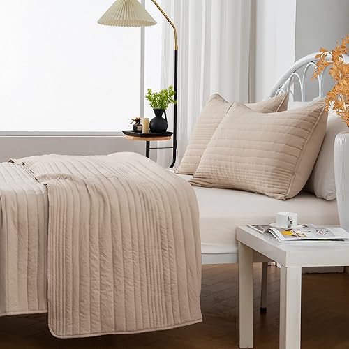 Miniatura 9 de Juego de edredón de tamaño individual, naranja quemado, colcha de microfibra ligera y ultrasuave  Colcha individual de 2 piezas para todas las