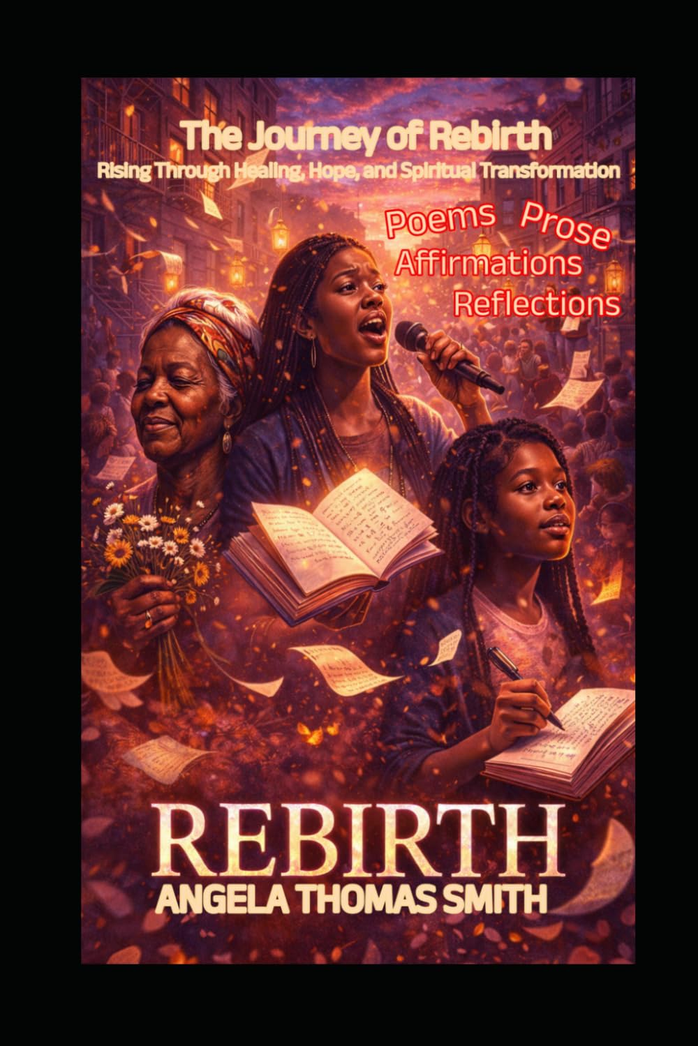 The Journey of Rebirth; Rising through Healing, Hope and Spiritual Transformation:: Poems, Prose, Affirmation and Reflections.