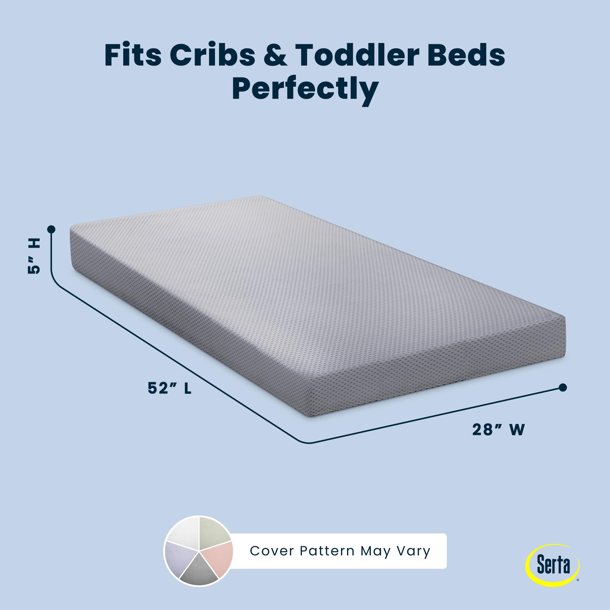 Delta Children Crib Mattress - 2-Stage, Breathable & Waterproof -2