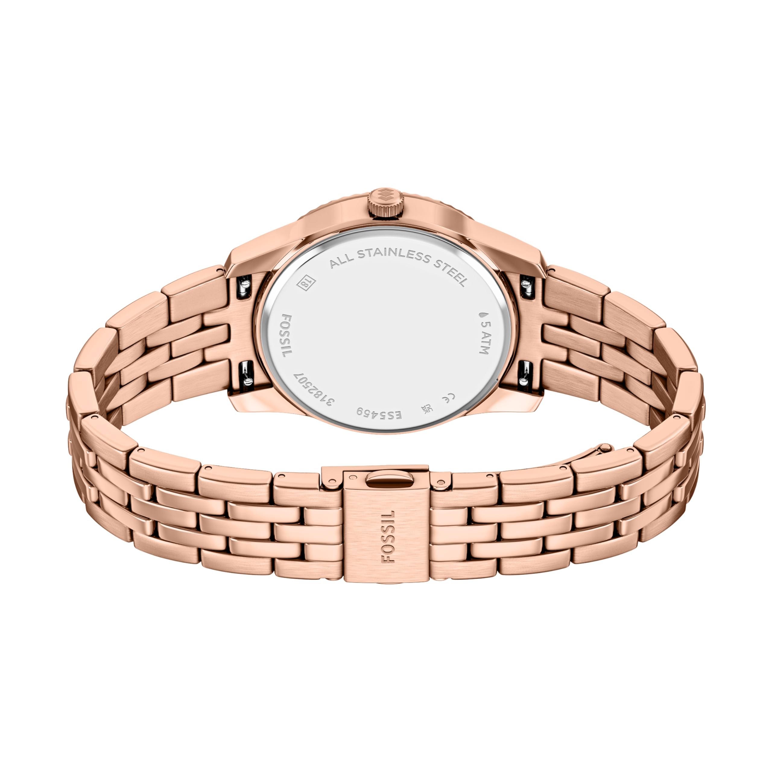 Fossil Reloj Scarlette para Mujer, 32 mm, Movimiento de Cuarzo con Tres Agujas con Fecha y Correa de Acero Inoxidable