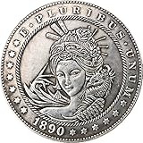 UDNDASBE Replica della Moneta Morgan Hobo Coin statunitense del 1890-C#192