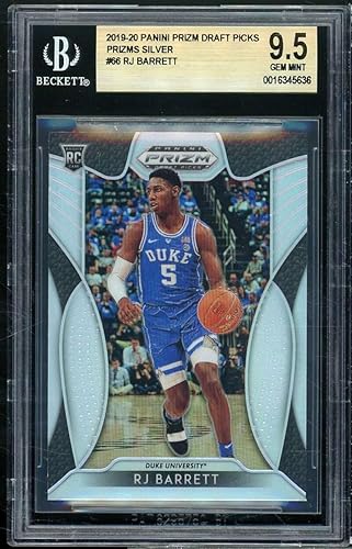 RJ Barrett Rookie 2019-20 Panini Prizm Draft Picks Prizms Silver #66 BGS 9.5