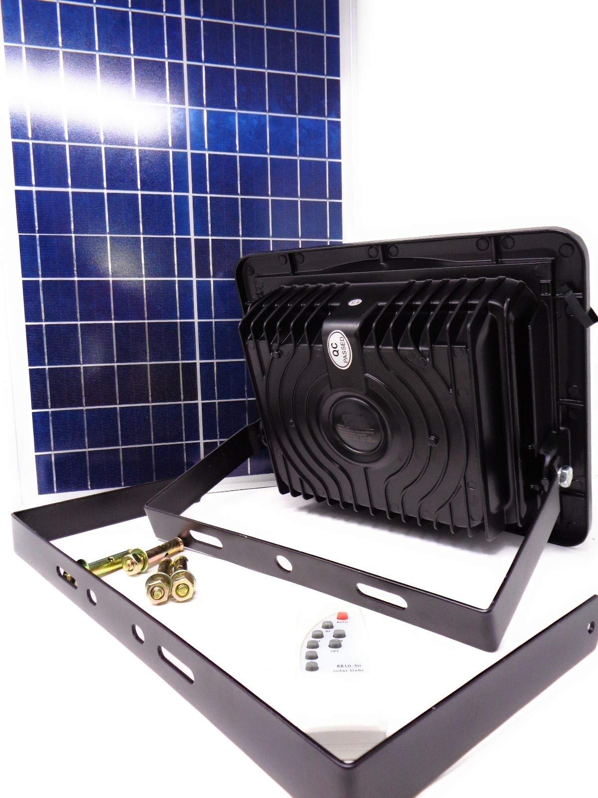 SOLAR LIGHT TEMPO DI SALDI Faro A Led Da 100W SMD Luce Bianca Con Pannello Solare, Sensore + Telecomando