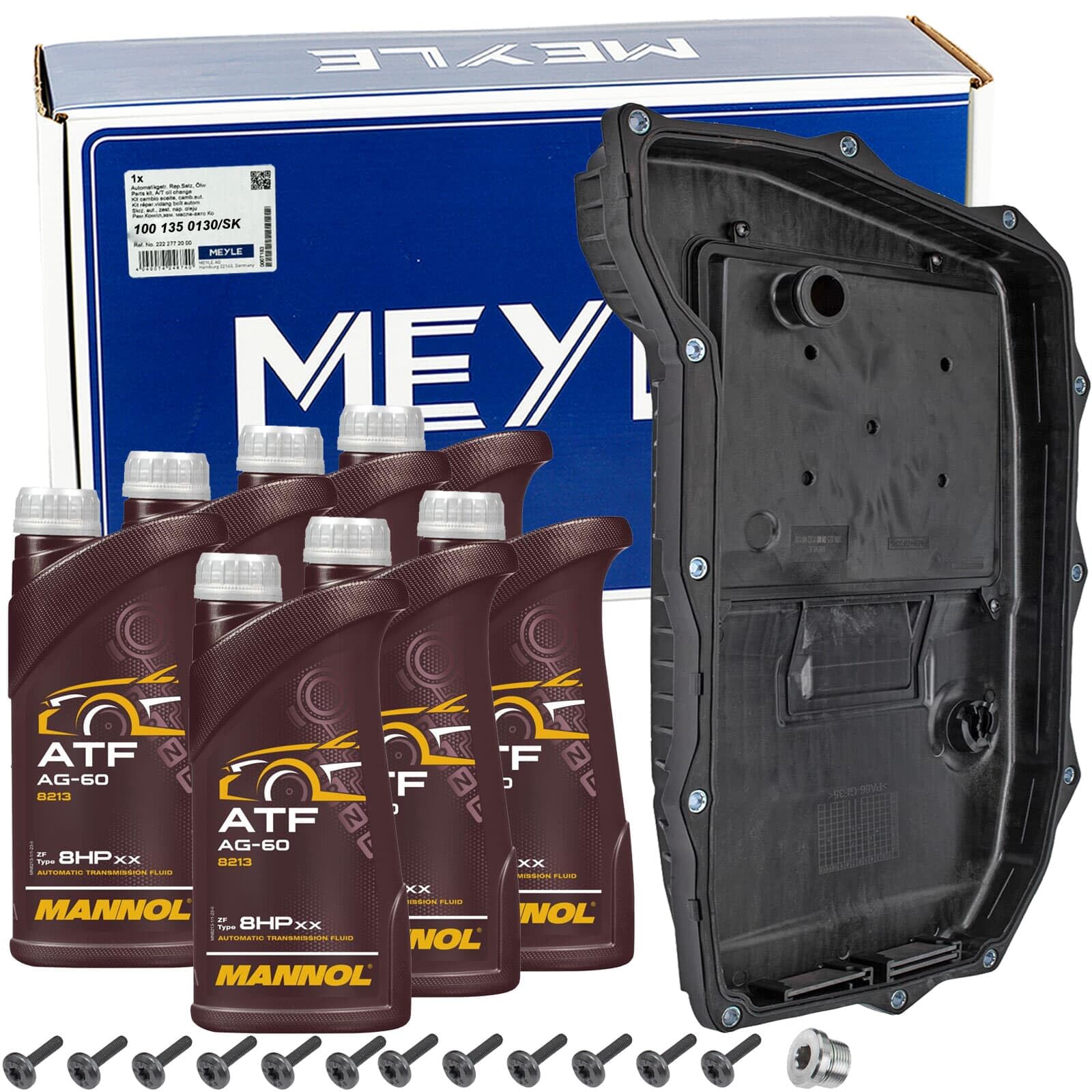 Meyle Teilesatz Automatikgetriebe pasend | 1001350130/SK+MN8213 Meyle Teilesatz+Mn ATF Ag 60, Mannol 8212 ATF AG55 Meyle-Kit: Better solution for you!