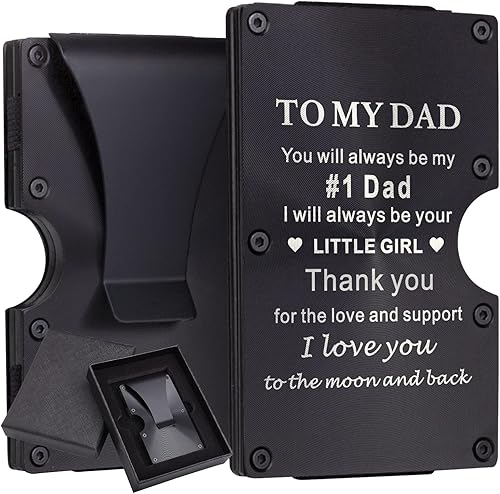 awofer Carteras personalizadas de fibra de carbono RFID para hombres con clip para dinero, tarjetero grabado minimalista, personalizado, regalos