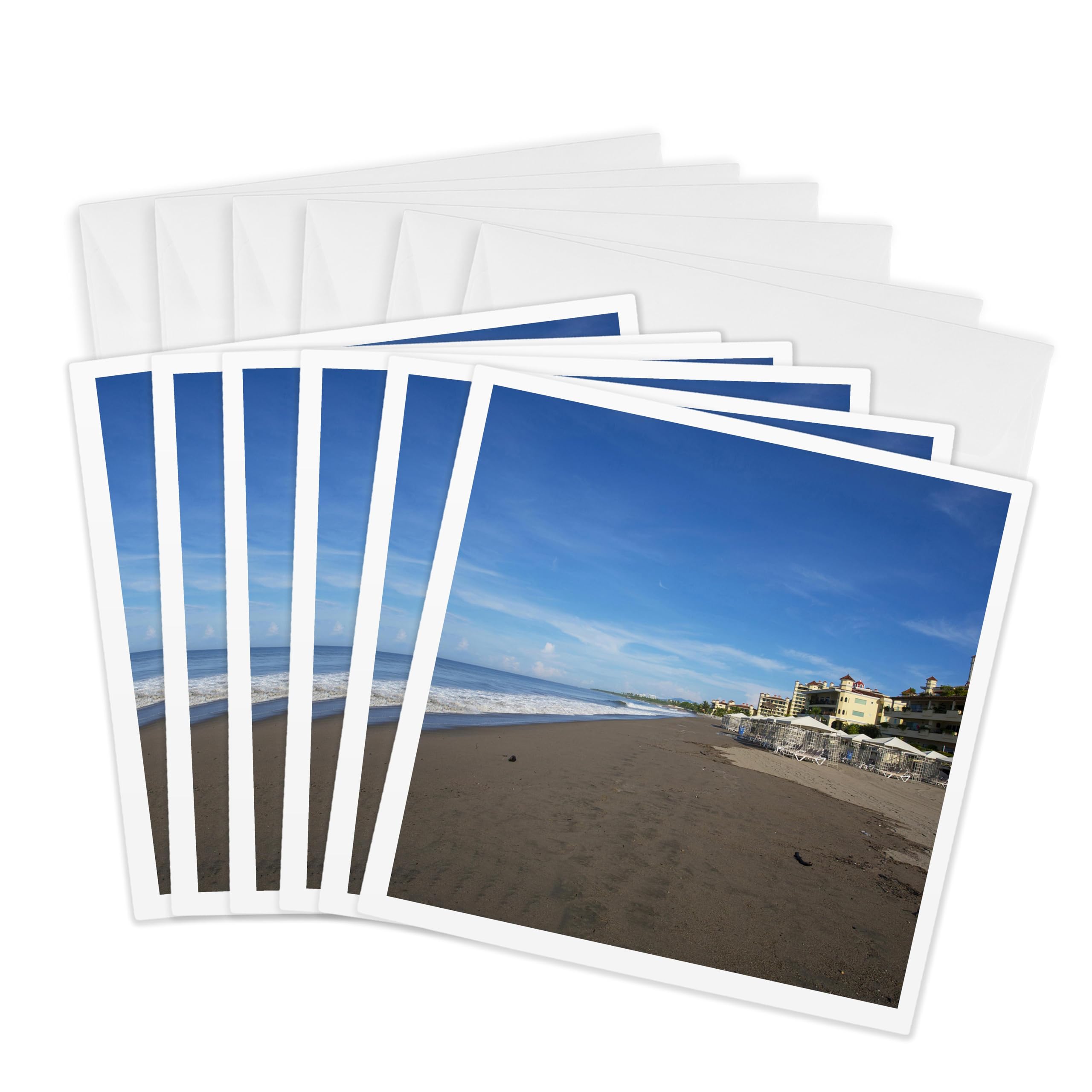 3dRose gc_141437_1 6 x 6-Inch"Velas Vallarta, Puerto Vallarta, Jalisco, Mexico - Sa13 Dpb0767 - Douglas Peebles" Greeting Card (Pack of 6)