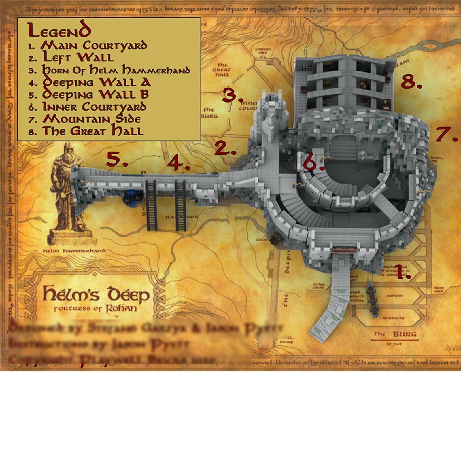 Helm's Deep, UCS Scale Fortress 6184 pièces pour les 18 ans et plus Helm's Deep, UCS Scale Fortress 6184 pièces pour les 18 ans et plus
