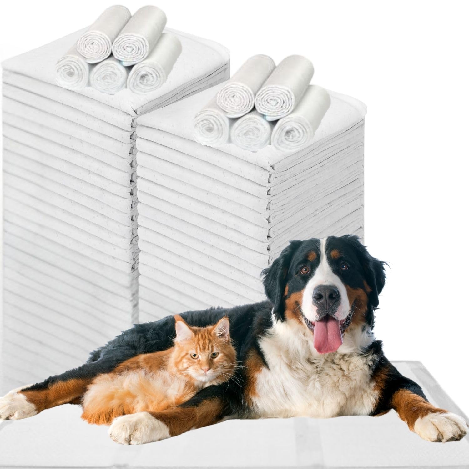 Mama Shop Traversine per Cani 60x60 cm 80 Pezzi, Super Assorbenti e Antiodore, Tappetini Igienici per Cani taglia Media e Cuccioli, Uso Domestico e Addestramento