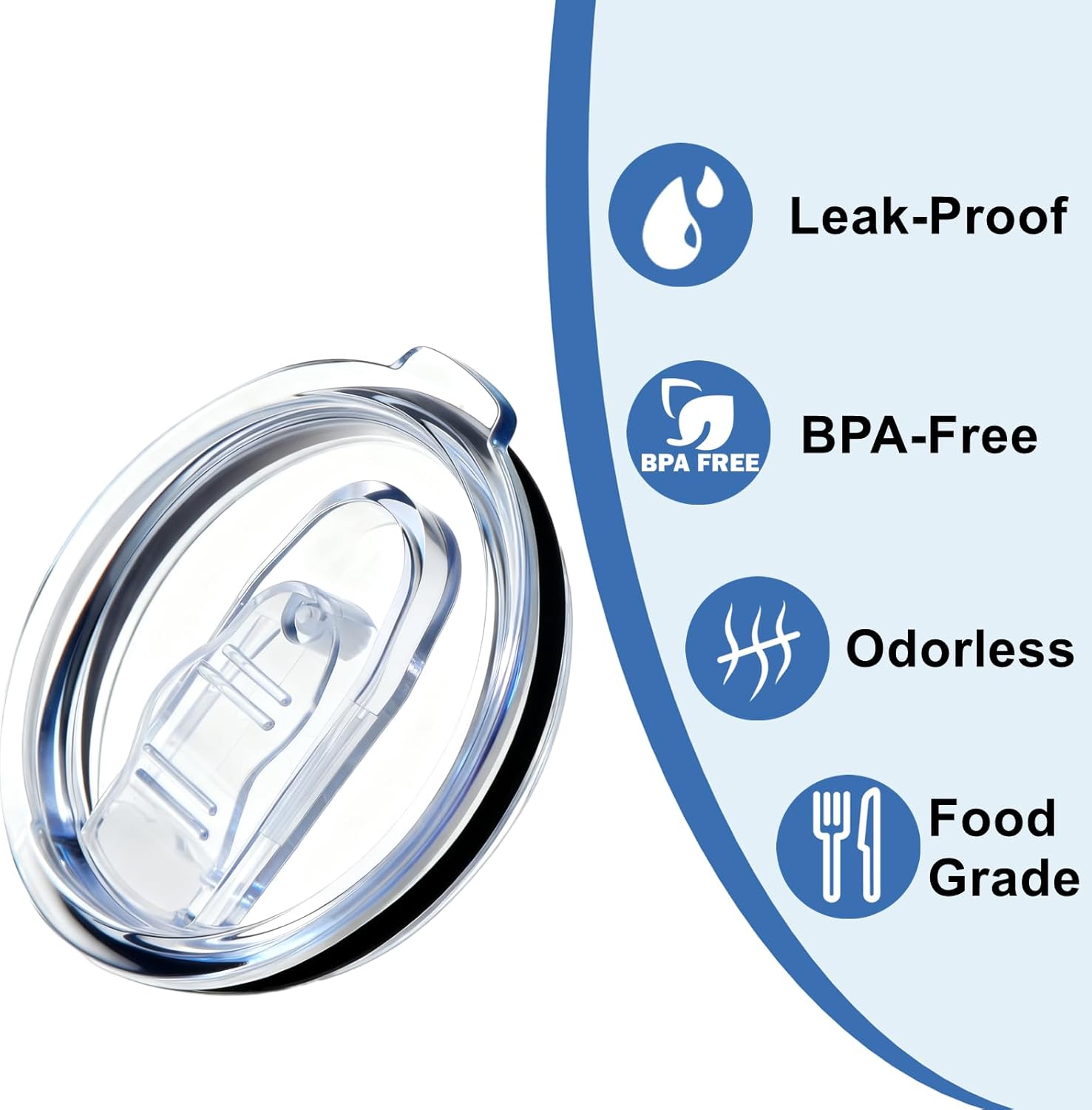 1Pack Fit for Swig Lids Replacement,Leak-Proof Tumbler Replacement LId Compatible with Swig Life 40 oz Tumbler with Handle. - Image 2