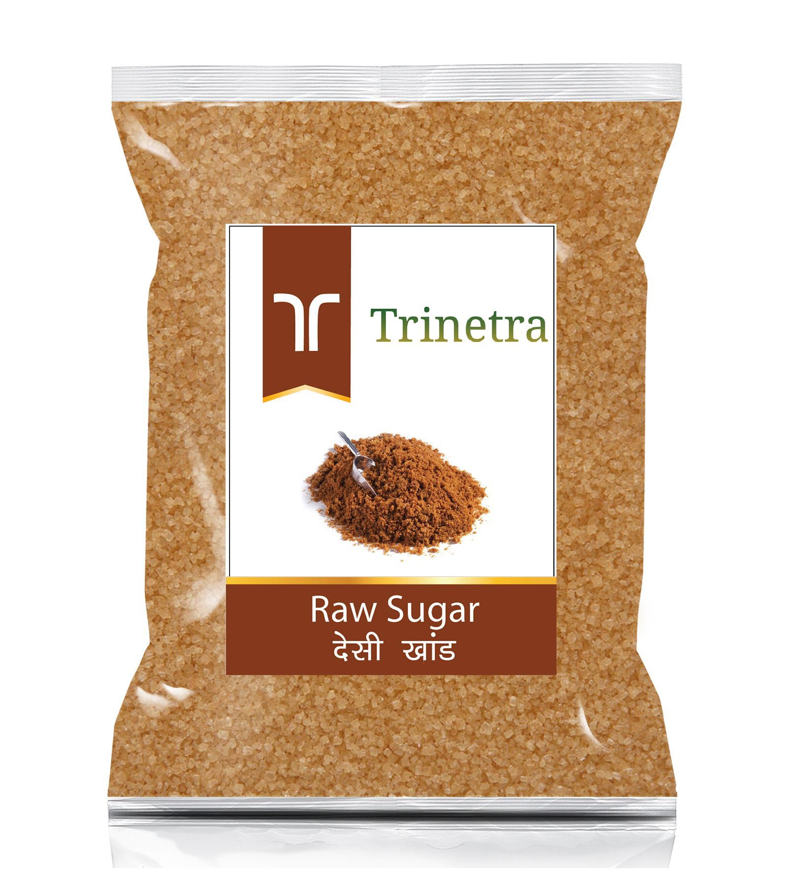 Trinetra Desi Khand (Raw Sugar/Khandsari) | Unrefined & Healthier Alternative | 500g