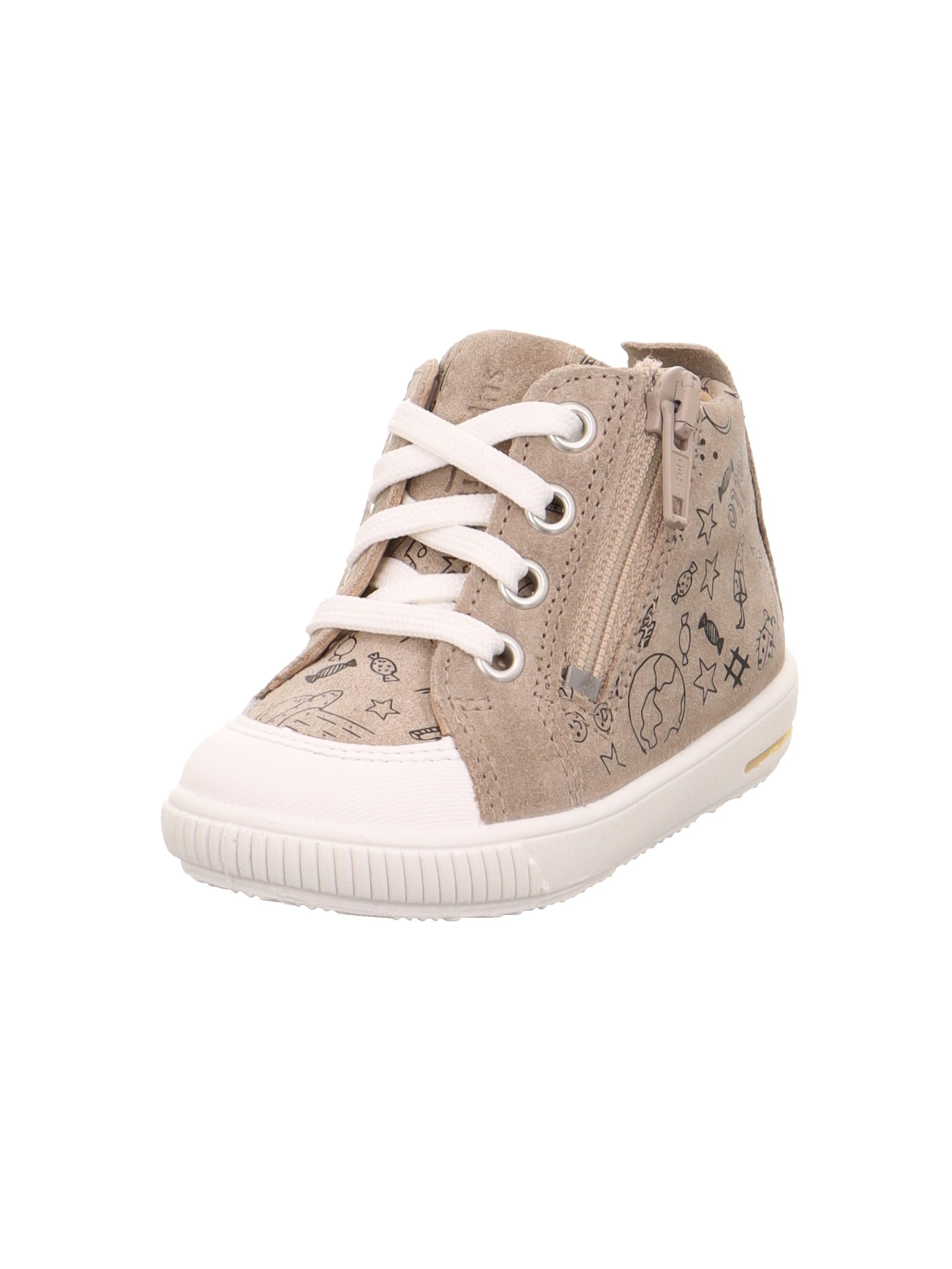 Superfit Moppy First Walking Shoes, Beige/White 4010, 25 EU, Beige White 4010, 8 UK Child