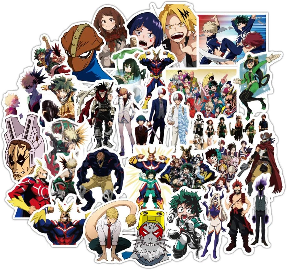 100pcs My Hero Academia Sticker - Art Focus Stickers for Water Bottles Anime Stickers for Laptop