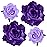Topbuti Rose Hair Clip Flower Hairpin Brooch Floral Clips, 4 Pcs Fabric Rose Flowers Hair Clips Mexican Hair Flowers Pin up Headpieces for Woman Girl Wedding Party Mother\'s Day (2 Sizes) (Purple)