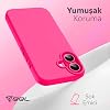 Babilden iPhone Kılıf İnce Sıvı Silikon 3 Katmanlı Tam Kaplamalı Yumuşak Jel Kauçuk Kılıf Kapak, Açık Pembe (iPhone 16 17)