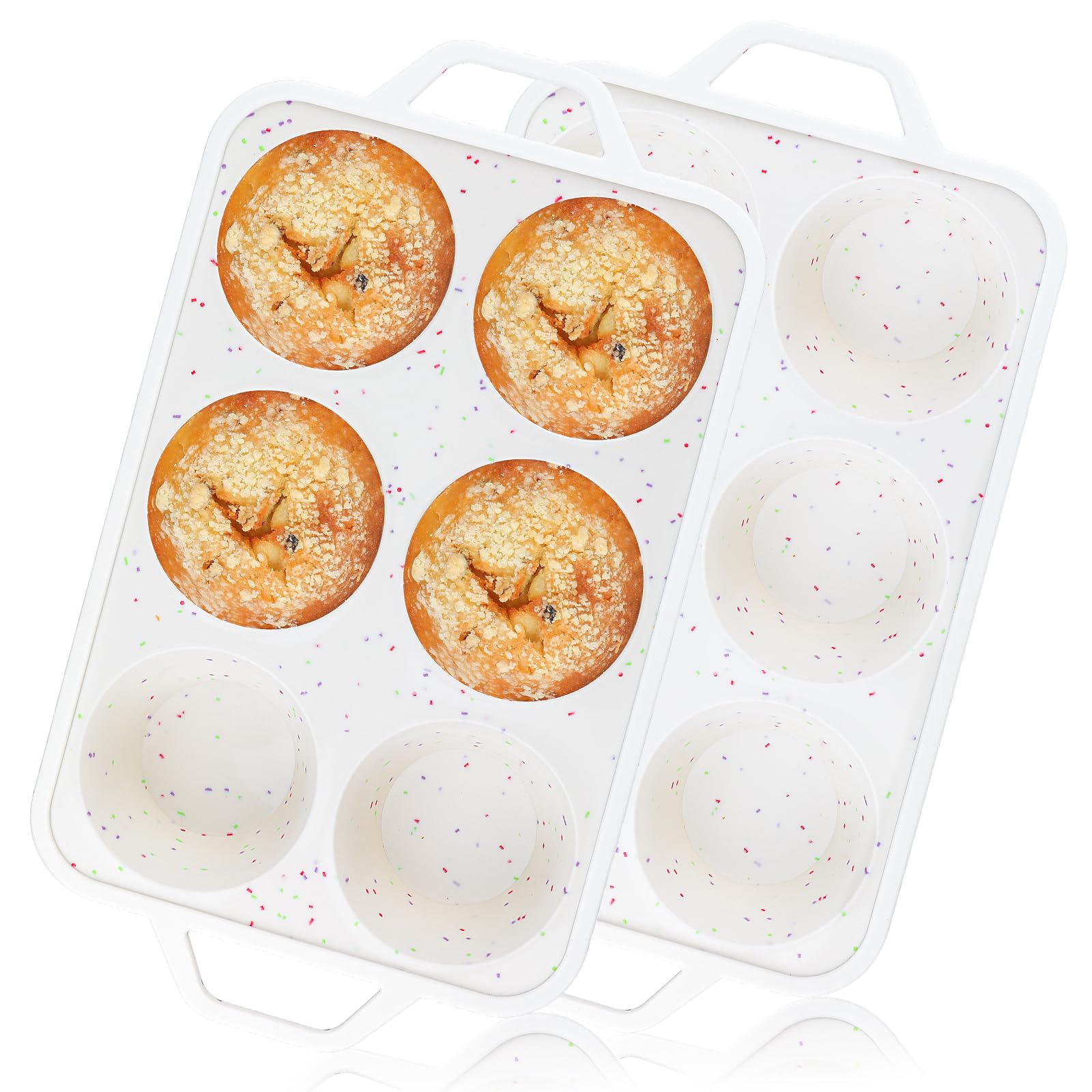 Teglia in silicone con bordo in metallo, 12 muffin | Tescoma