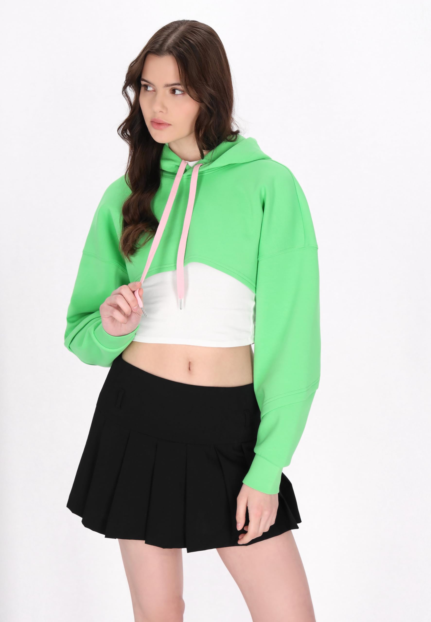 myMo ATHLSR Sudadera para mujer, verde, S, verde, S