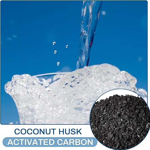 Miniatura 10 de Timgle Filtro de agua a granel Filtro de aire de carbón activado con cáscara de coco carbón activado granular de malla 10-18, destilador de agua,