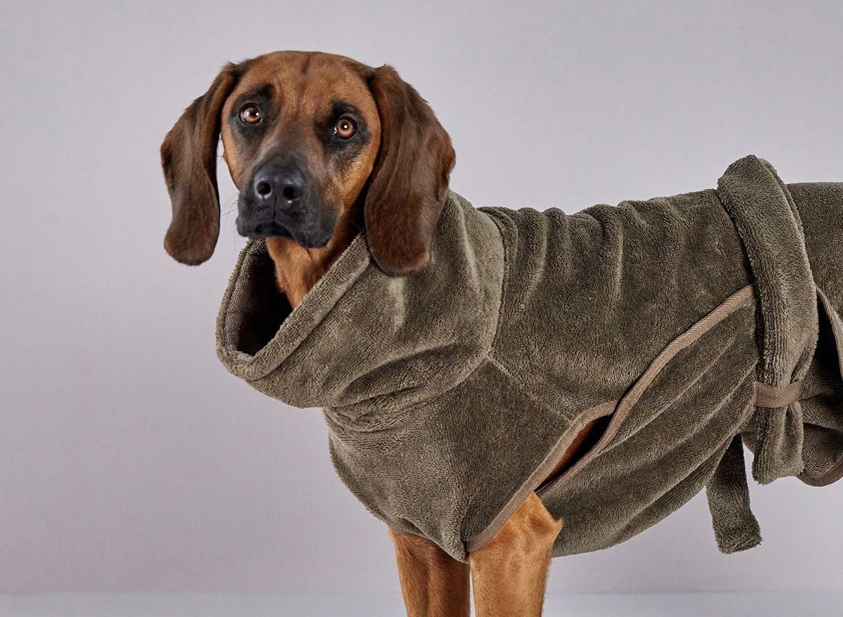 Wolters Easy Clean Hunde-Bademantel, Größe:XL, Farbe:braun