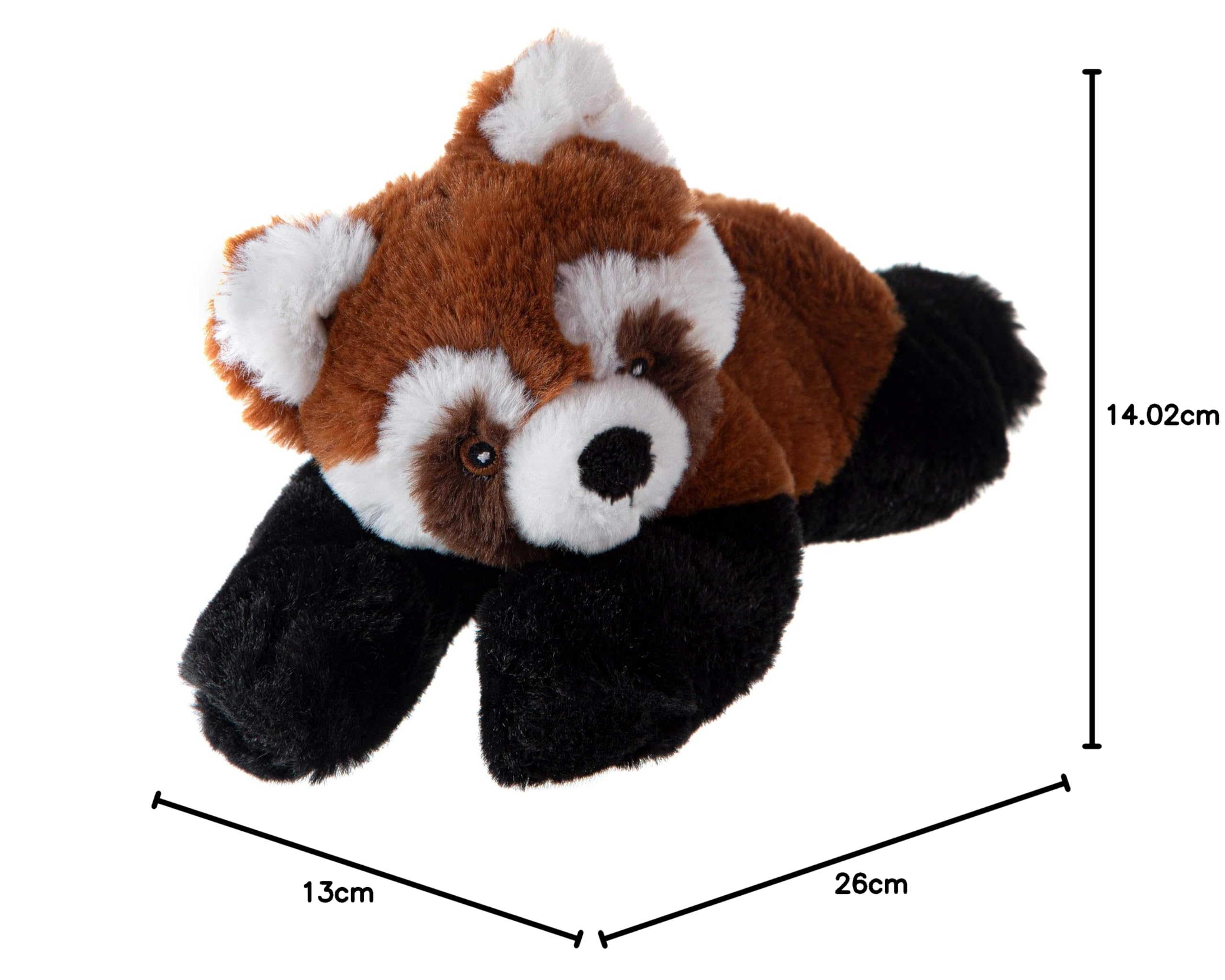 Wild Republic EcoKins Mini Red Panda Stuffed Animal 8 inch, Eco Friendly Gifts for Kids, Plush Toy, Handcrafted Using 7 Recycled Plastic Water Bottles