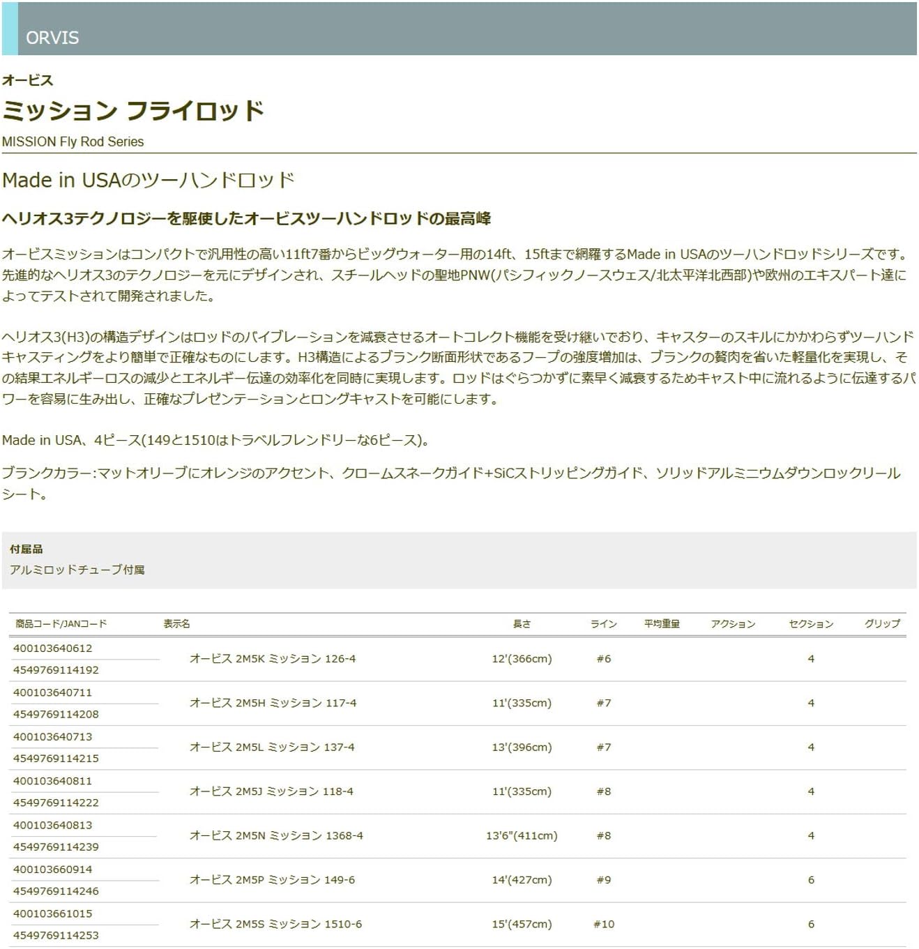 TIEMCO 117-4 Orvis 2M5H Mission