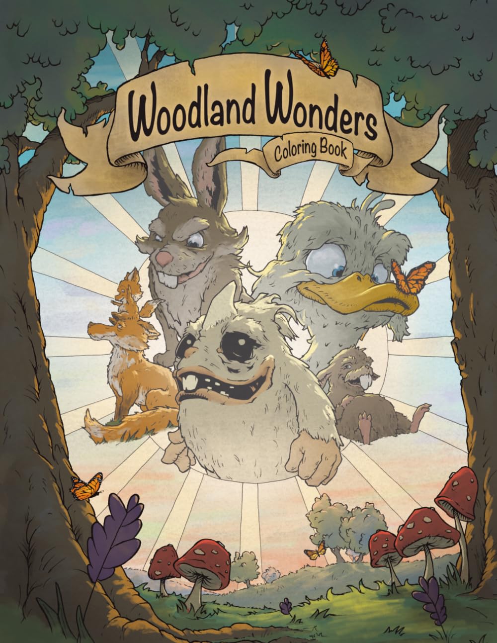 Woodland Wonders: Coloring Book