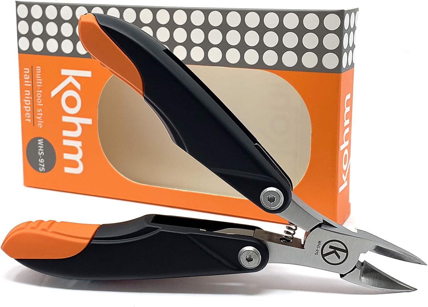 Kohm WHS975 Toenail Clippers for Thick, Fungal or Ingrown Toenails, Large Heavy Duty Grip Multi