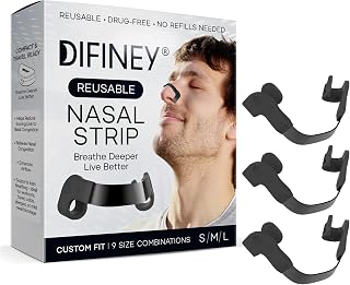 Reusable Nasal Strips for Breathing: Snoring Support, Max Strength Internal Nasal Opener, No Sticky Pads, Nose Strips Alternative, Bend-to-Fit Steel Bridge Nasal Dilators for Sleep