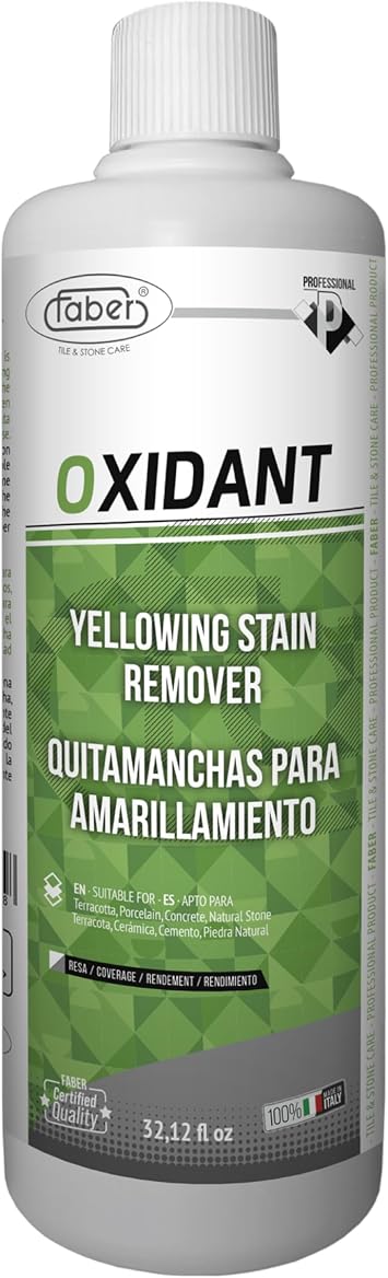 FABER OXIDANT Water-Based Stain Remover 1L for Watermarks, Yellowing, Tannin, and Other Stubborn Stains